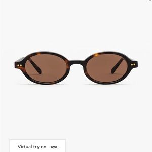 Jimmy Fairly Elvie Sunglasses. Tortoise Shell Oval Sunglasses